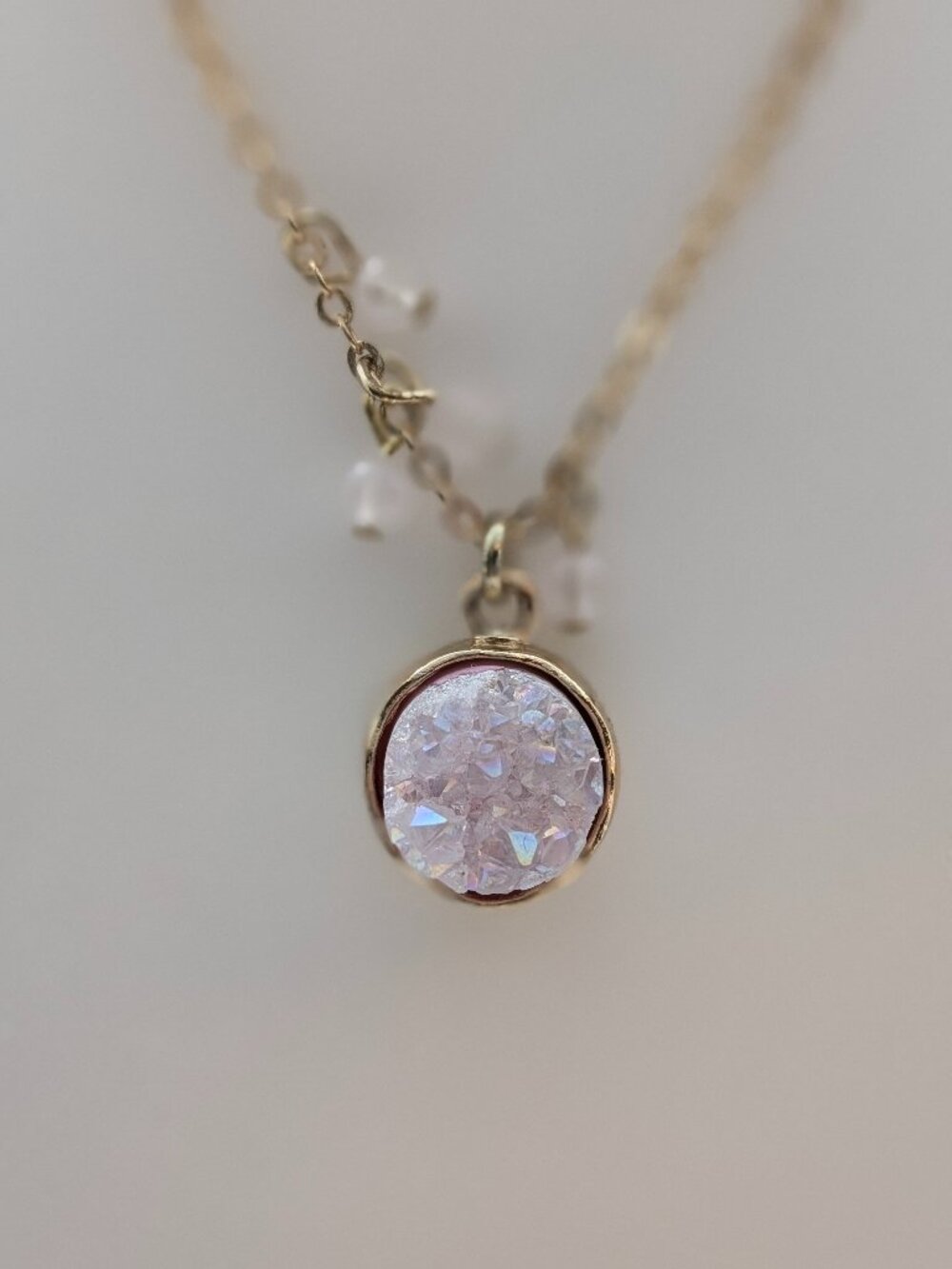 NWT pink quartz necklace by River & Ridge - Picture 2 of 14